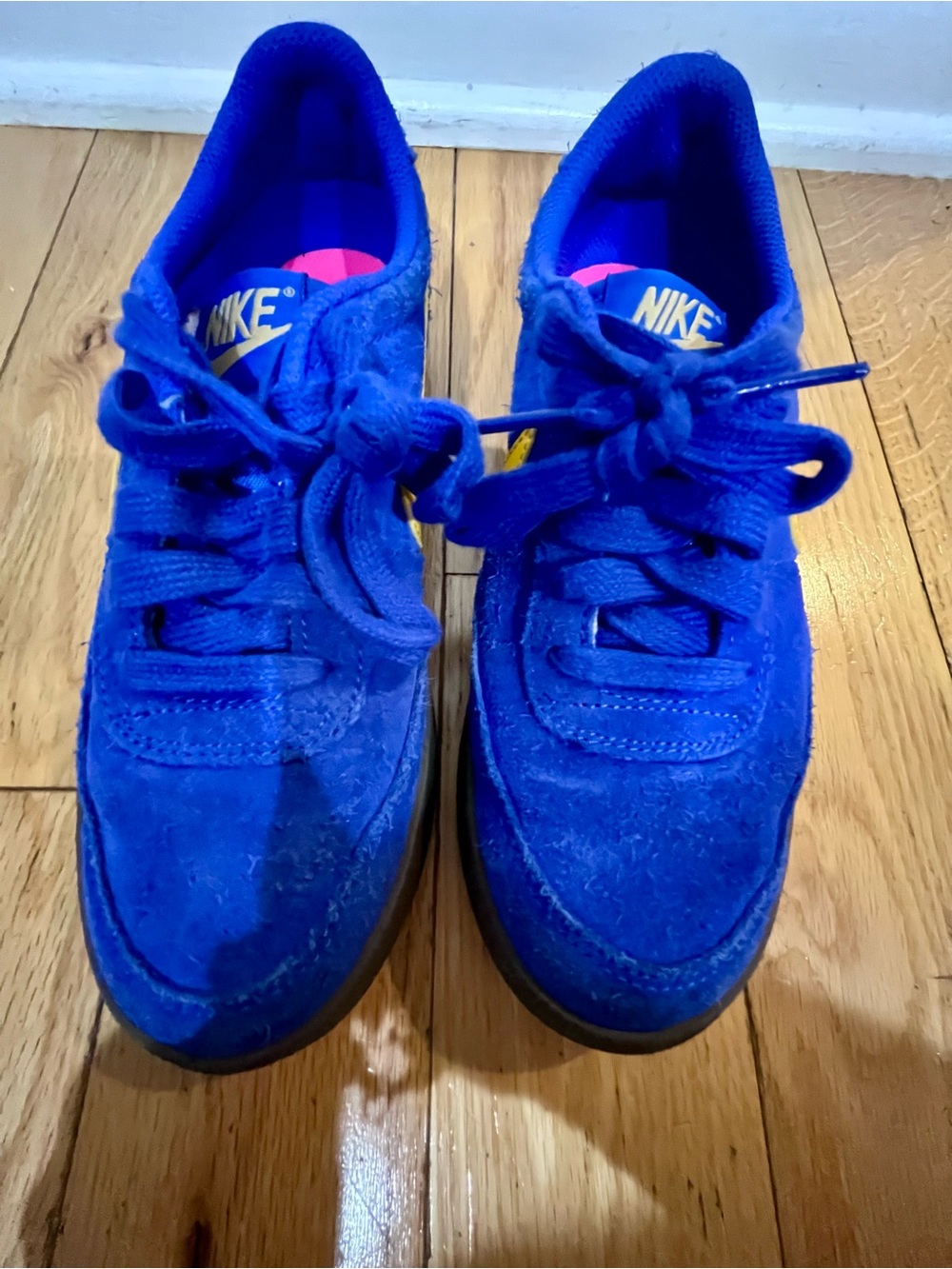 Nike big kids kill shot 2 HARD TO FIND!! Racer Blue & University Gold |Sz: 4.5Y| - Picture 4 of 9